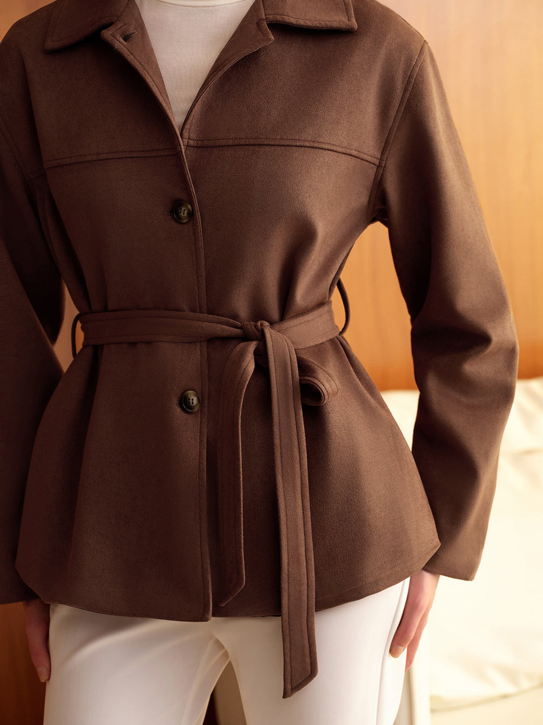 Mune | Suede Belt Bags Polo Jacket