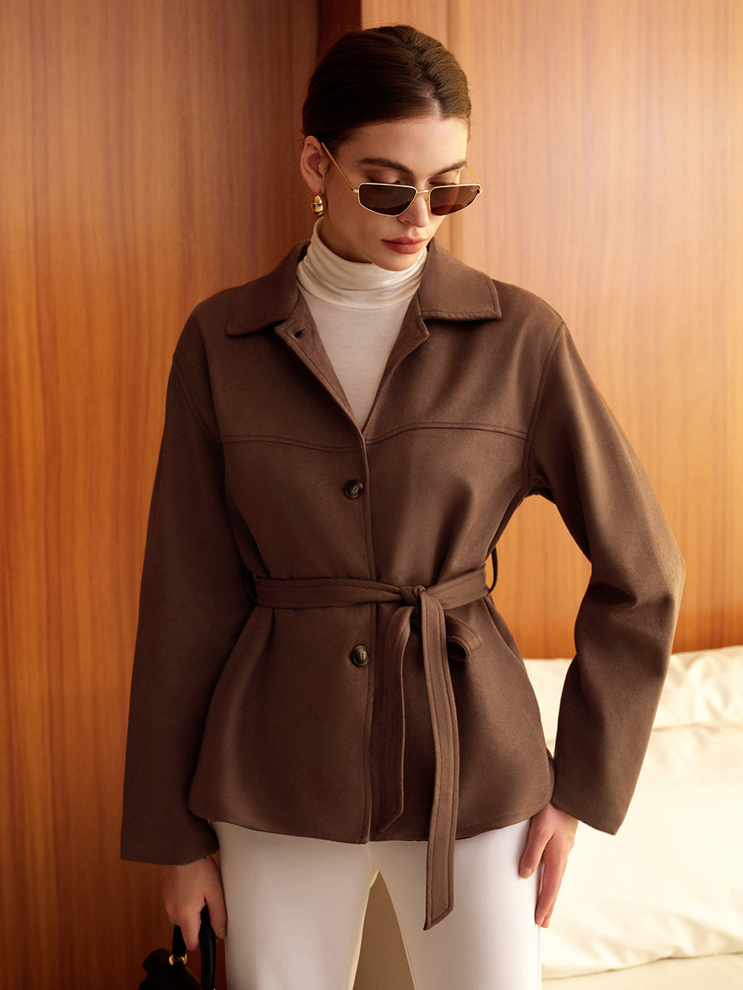 Mune | Suede Belt Bags Polo Jacket