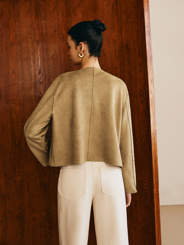 Mune | Double-Breasted Suede Jacket