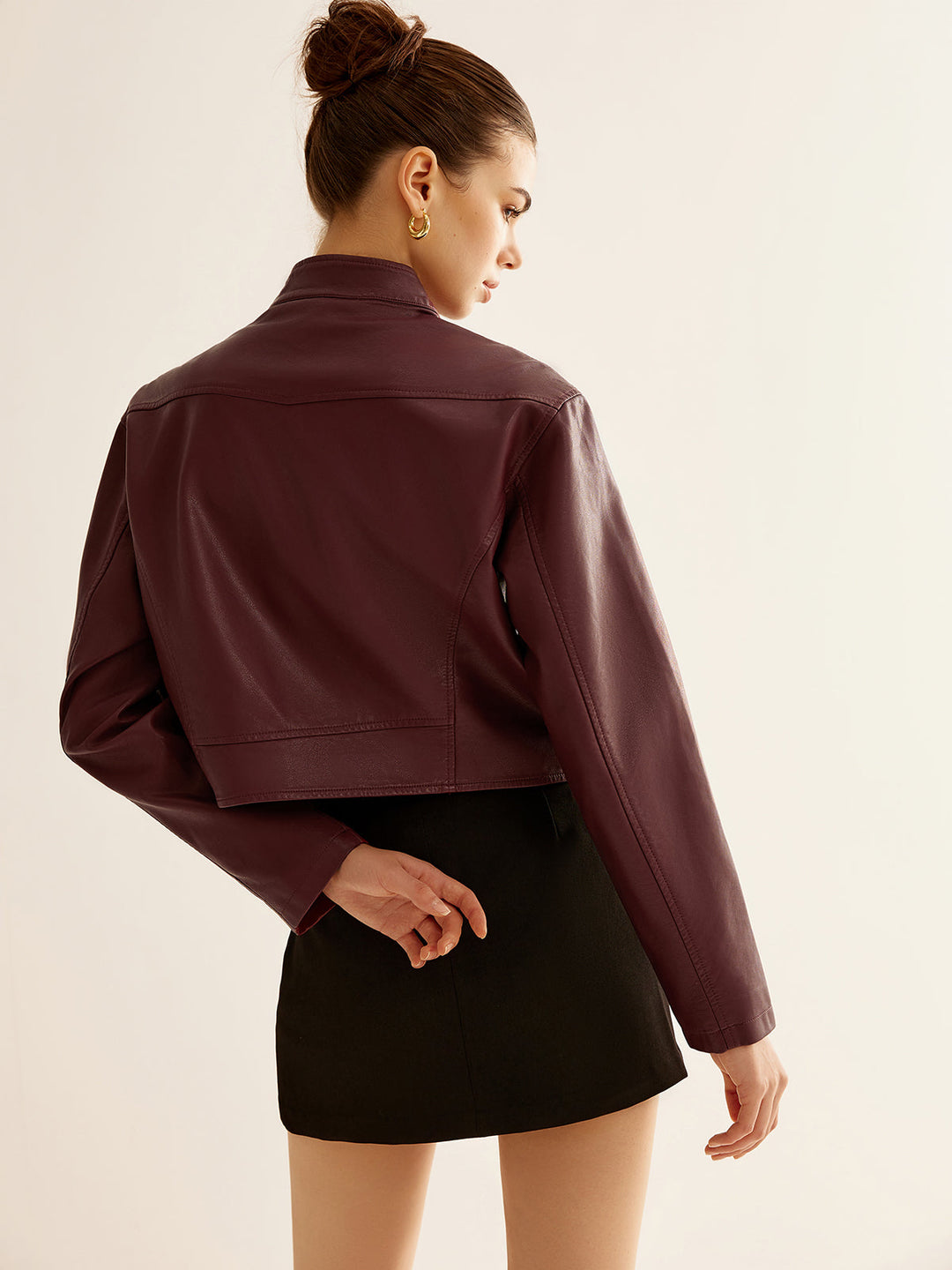 Mune | Zipper Faux Leather Jacket