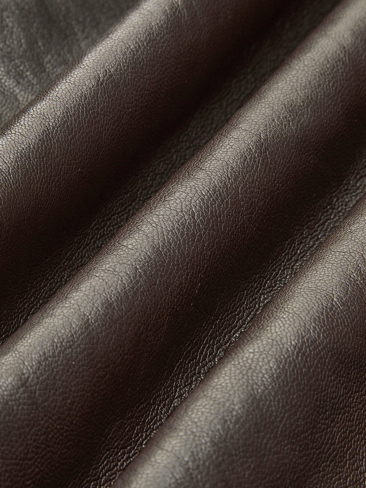 Mune | Pu-Leather Belt Jacket