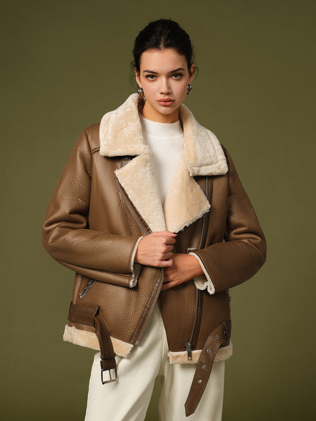 Mune | Belted Soft Fleece Jacket