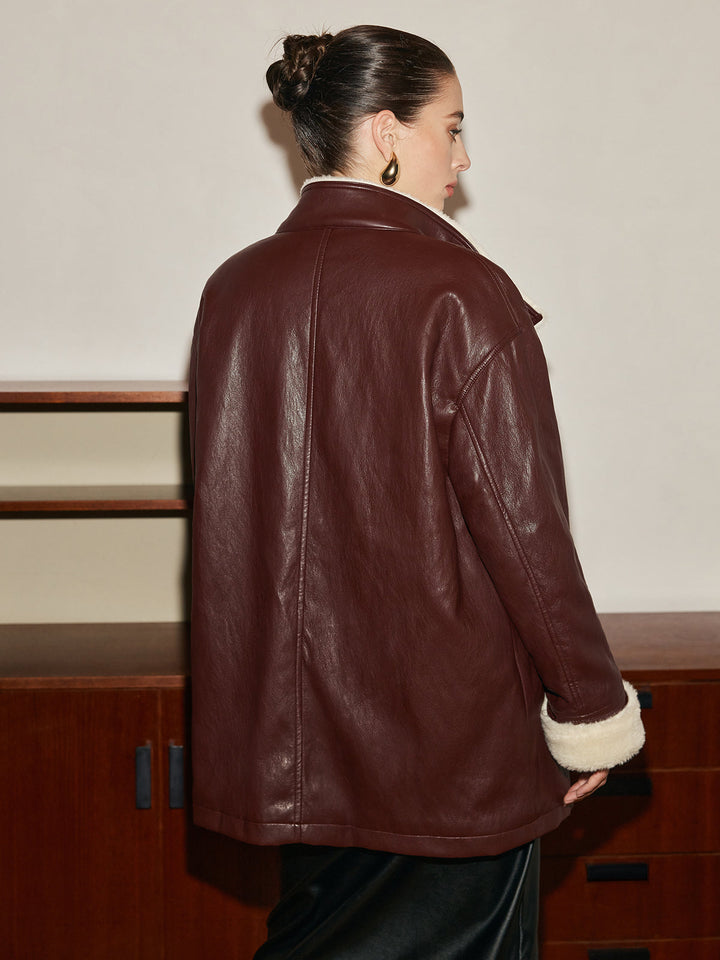 Mune | Pu-Leather Belt Jacket