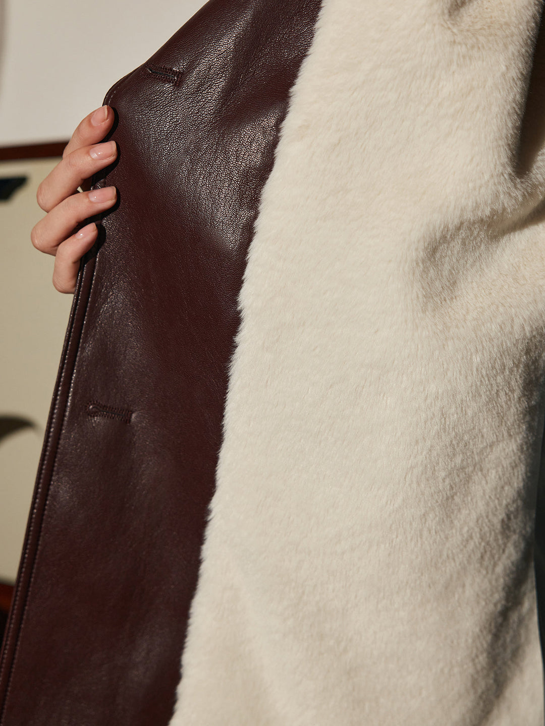 Mune | Pu-Leather Belt Jacket