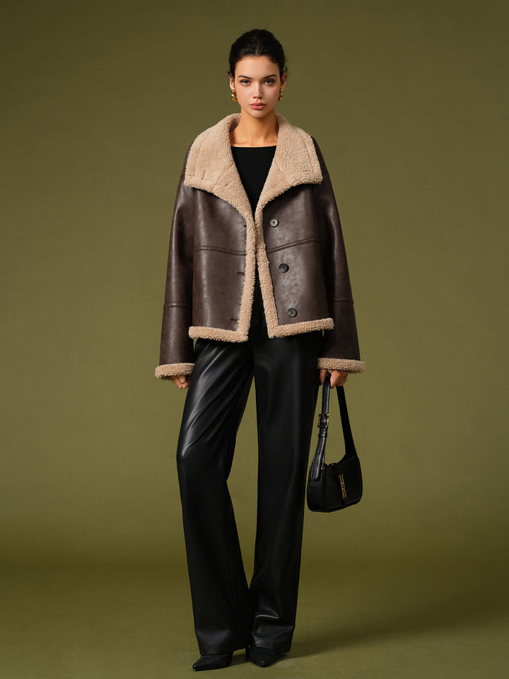 Mune | Pu Leather Warm Jackets
