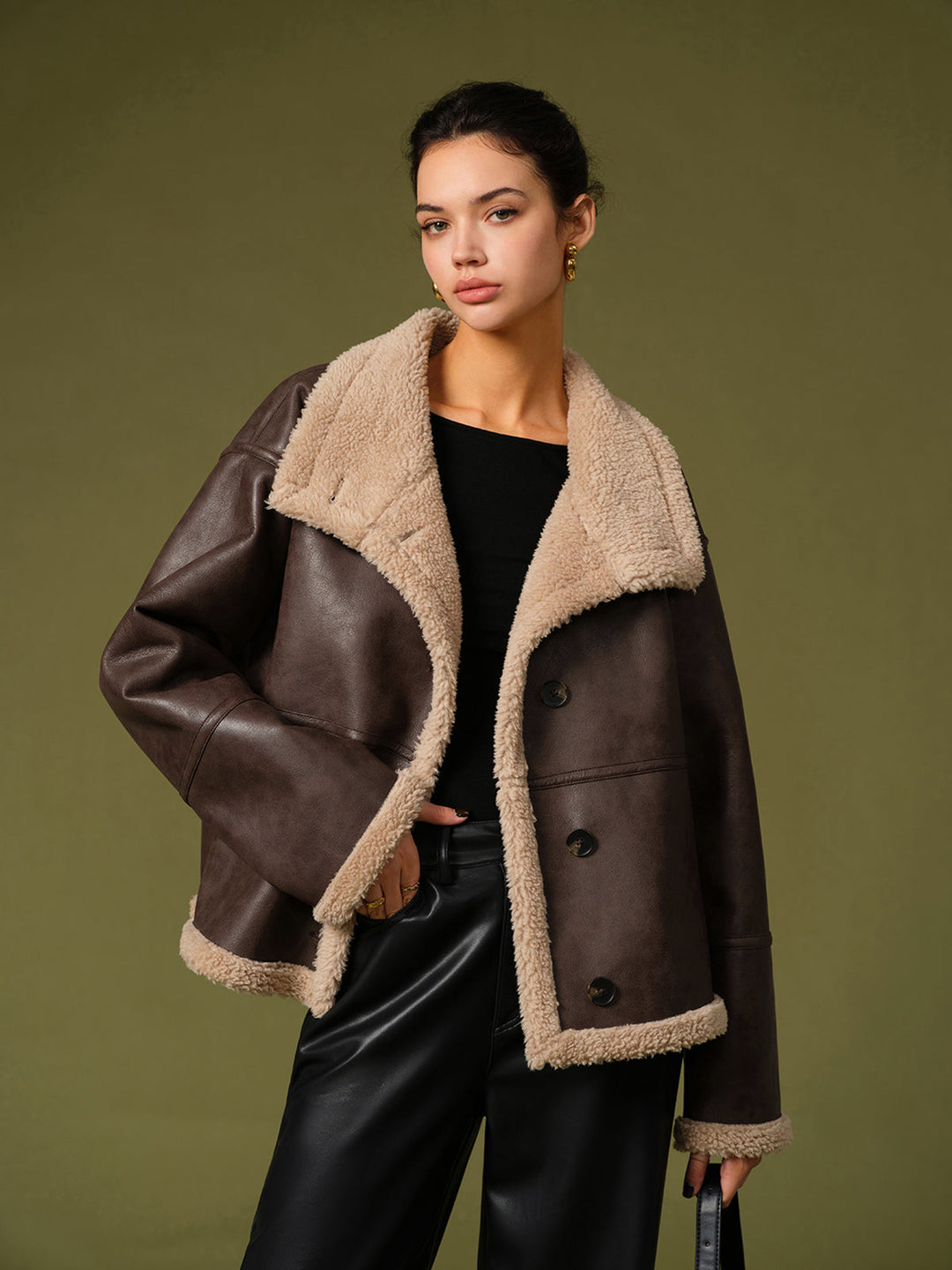 Mune | Pu Leather Warm Jackets