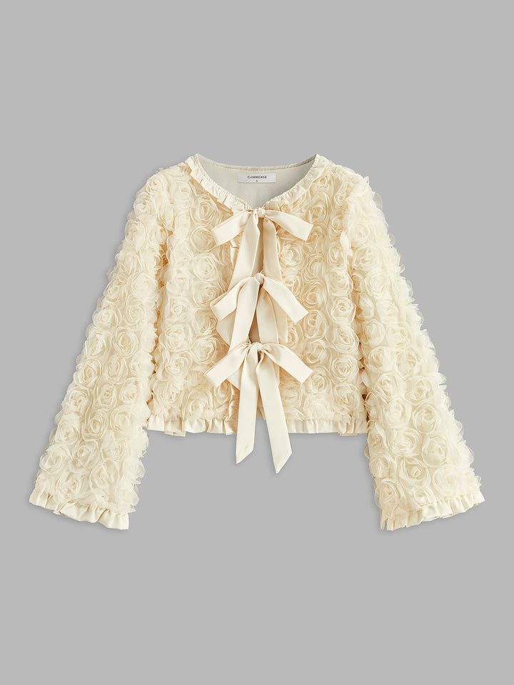 Mune | Tie Front Rosette Jacket
