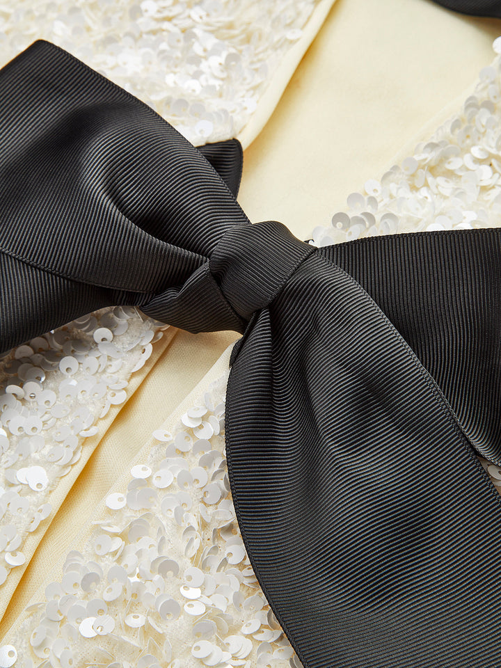 Mune | Velvet Bow Decor Jacket