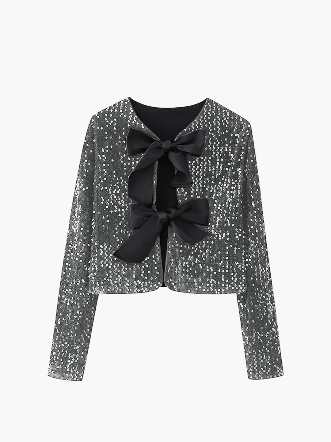 Mune | Velvet Bow Decor Jacket