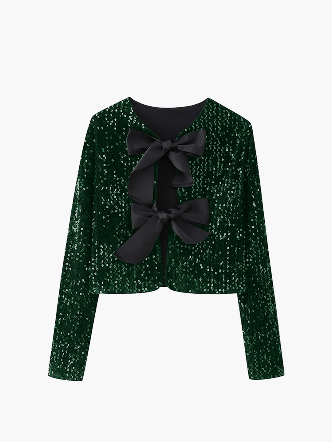 Mune | Velvet Bow Decor Jacket