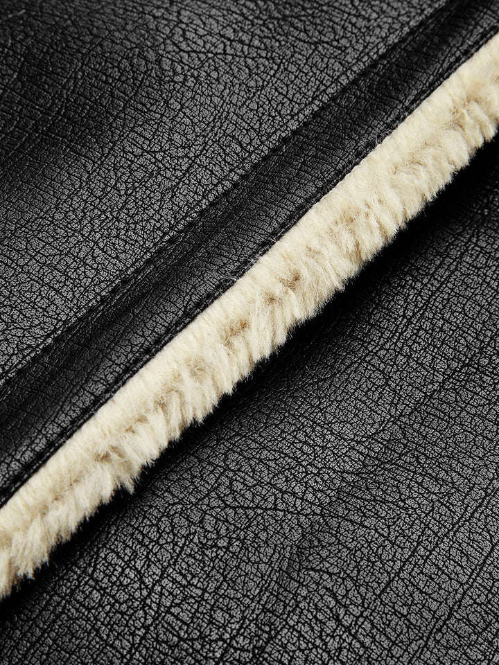 Mune | Blessed Sherpa Lined Lambskin Flight Jacket