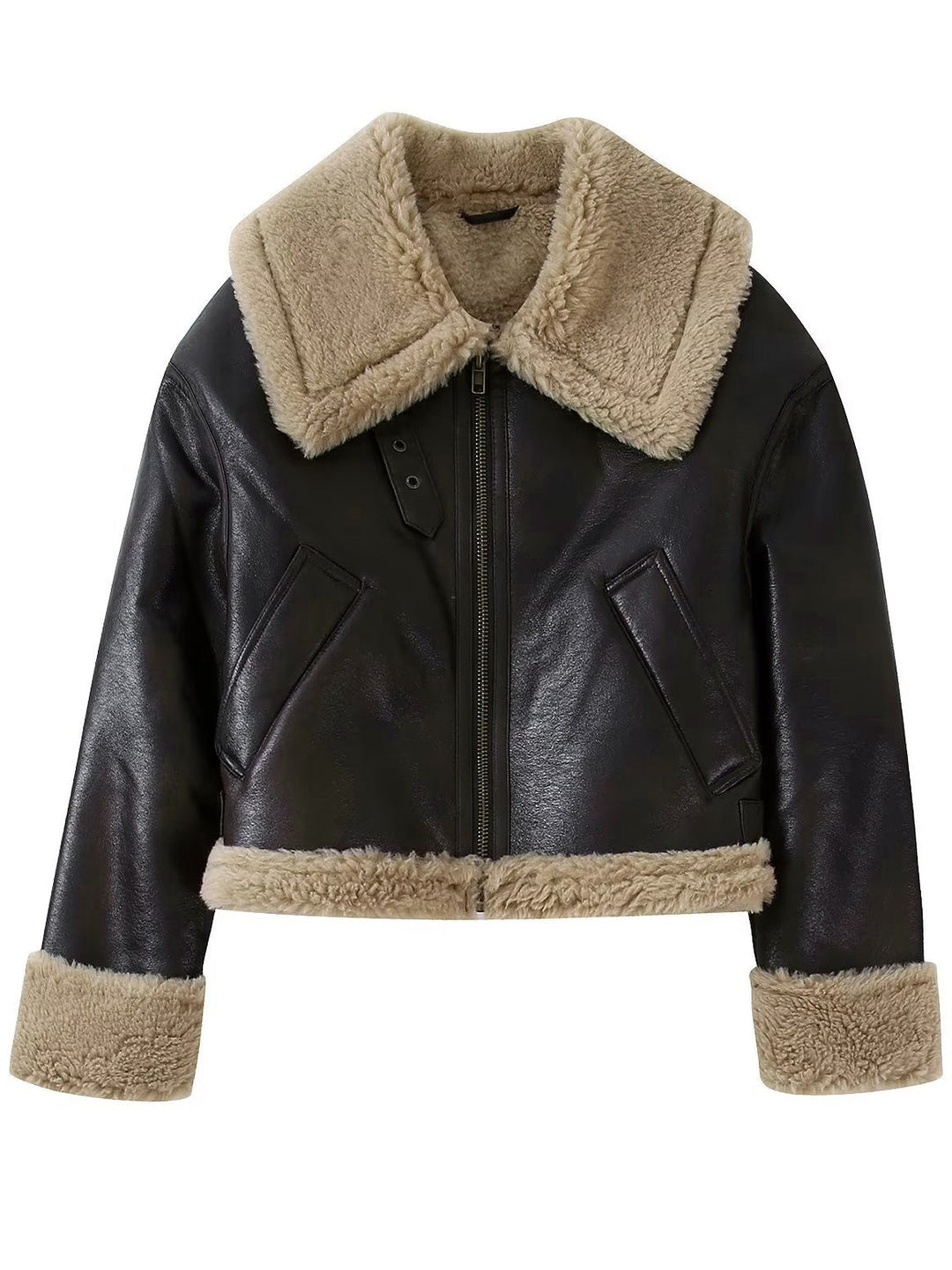 Mune | Faux Leather Zip Jacket