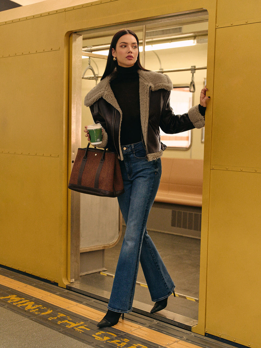 Mune | Faux Leather Zip Jacket