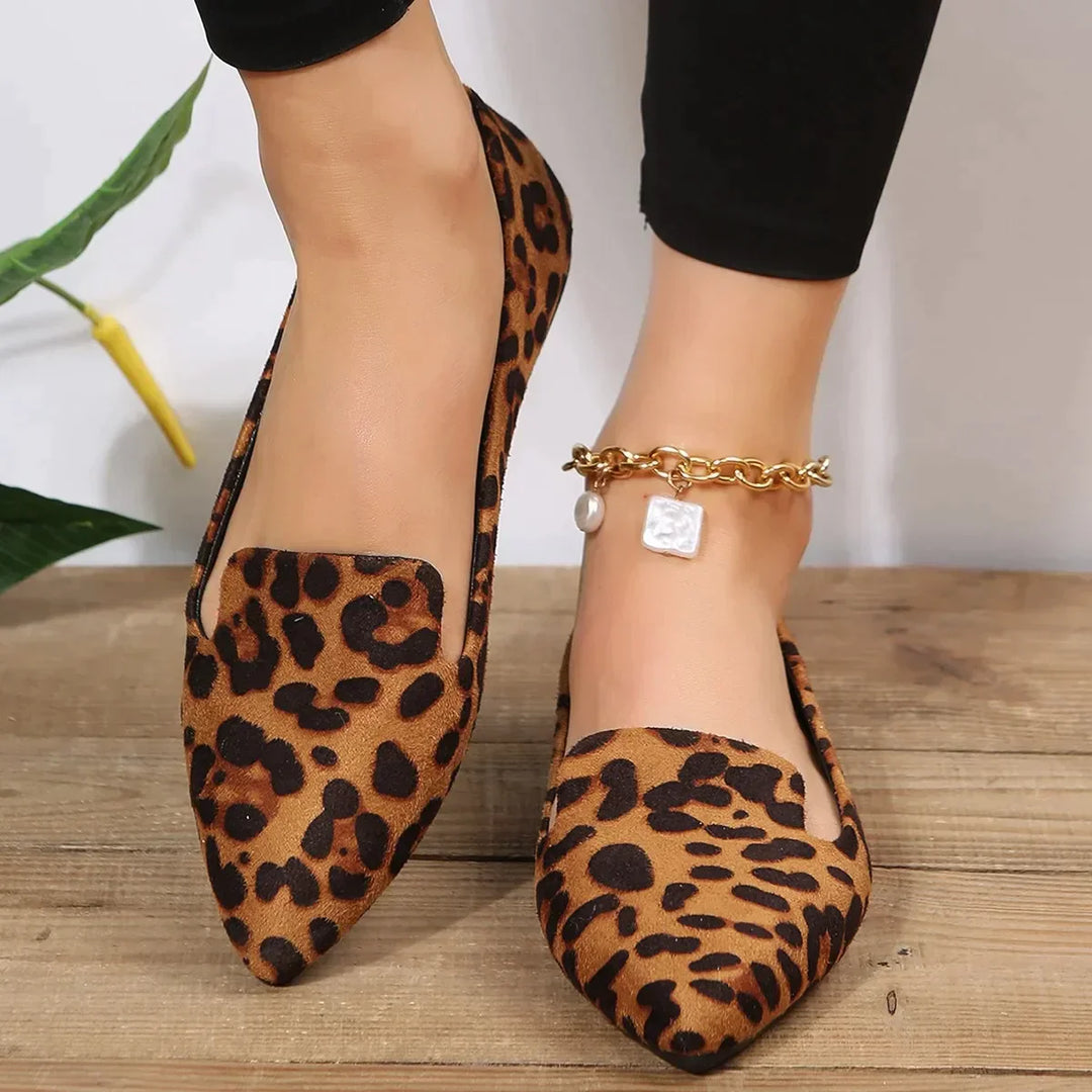 Mune Fashion | Orthopedic Leopard Lace Toe Loafers