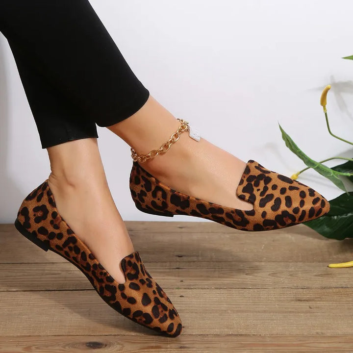 Mune Fashion | Orthopedic Leopard Lace Toe Loafers