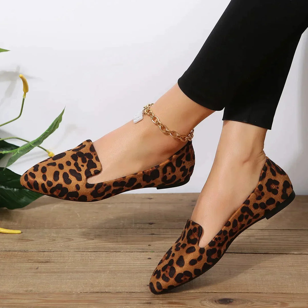 Mune Fashion | Orthopedic Leopard Lace Toe Loafers