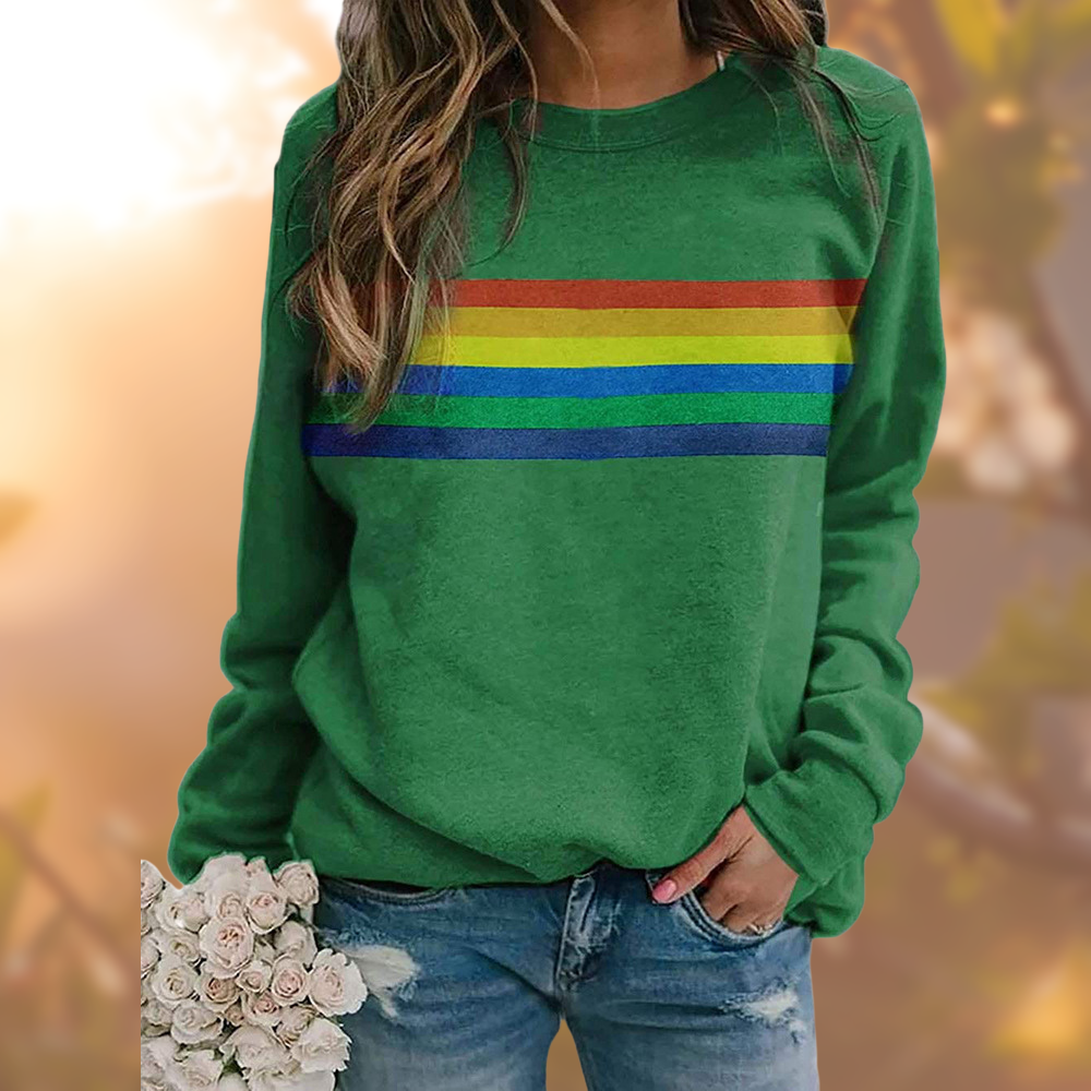Mune | Soft Sweater with Rainbow Pattern