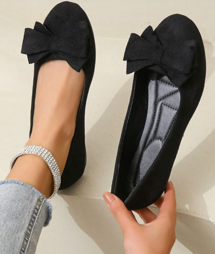 Mune Fashion | Bow Orthopedic Ballet Flats Women's Shoes