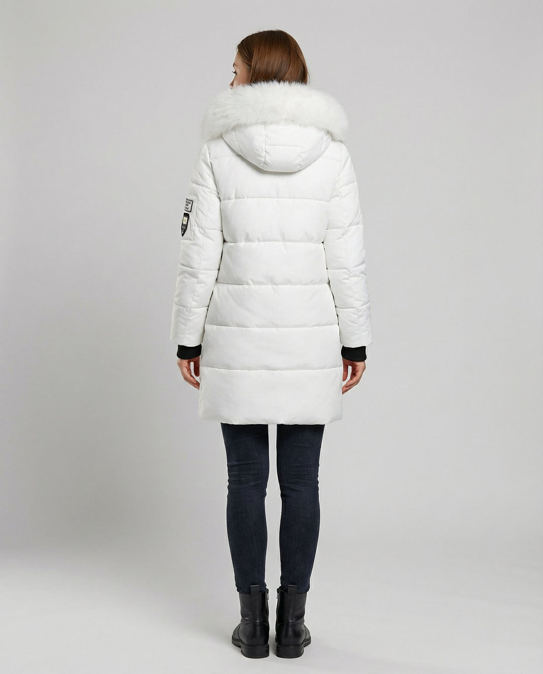Windproof Women's Puffer Coat Warm