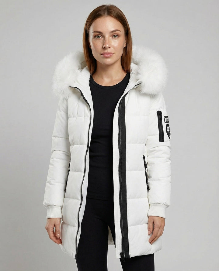 Windproof Women's Puffer Coat Warm