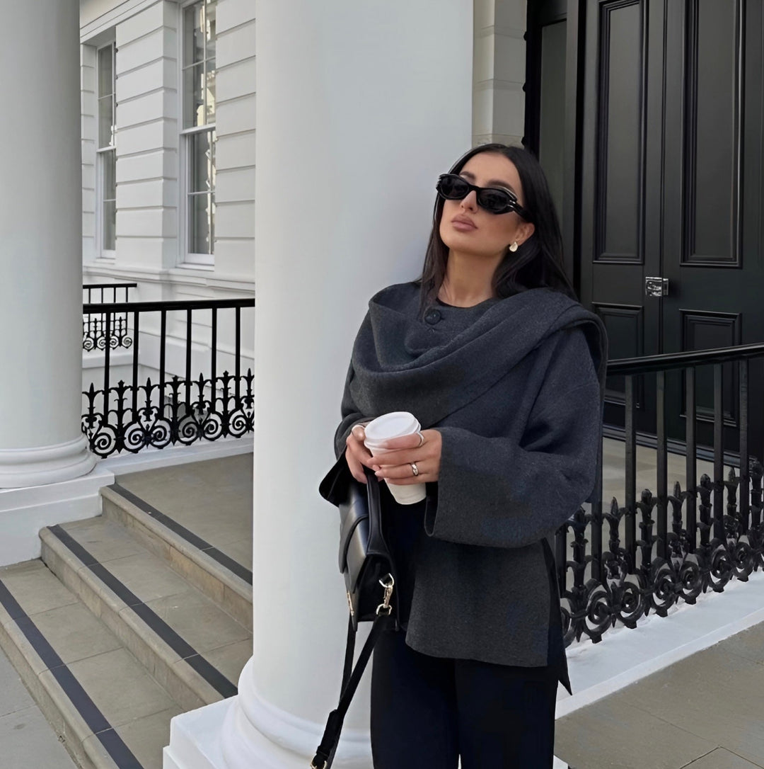 Mune | Cape Coat - Fashionable Cape Jacket