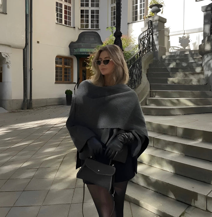Mune | Cape Coat - Fashionable Cape Jacket