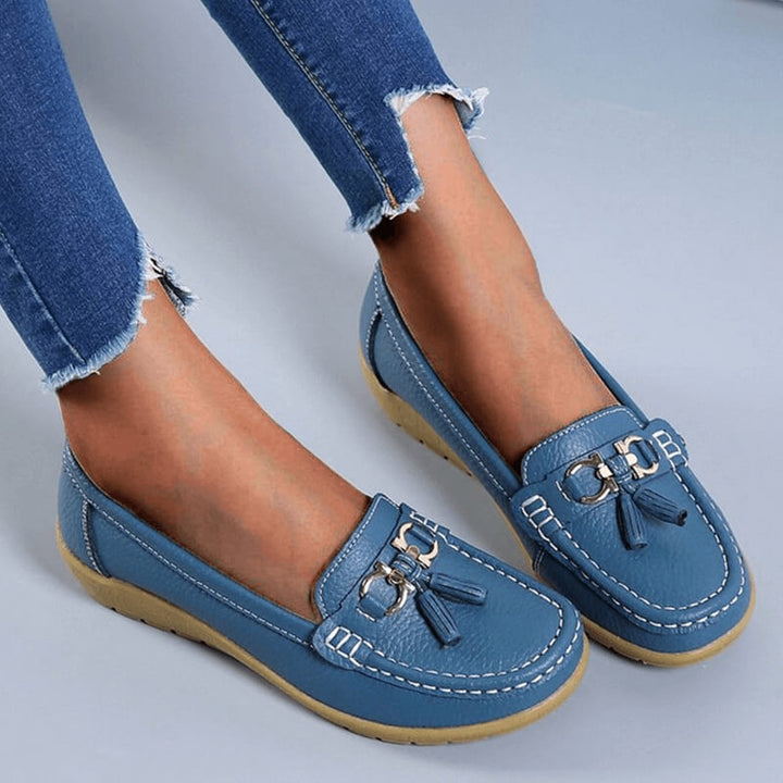 Orthopedic leather half shoes Mune Fashion