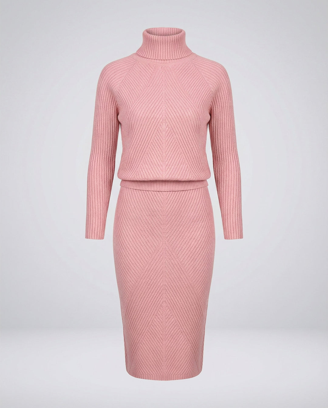 Cozy knitted dress women
