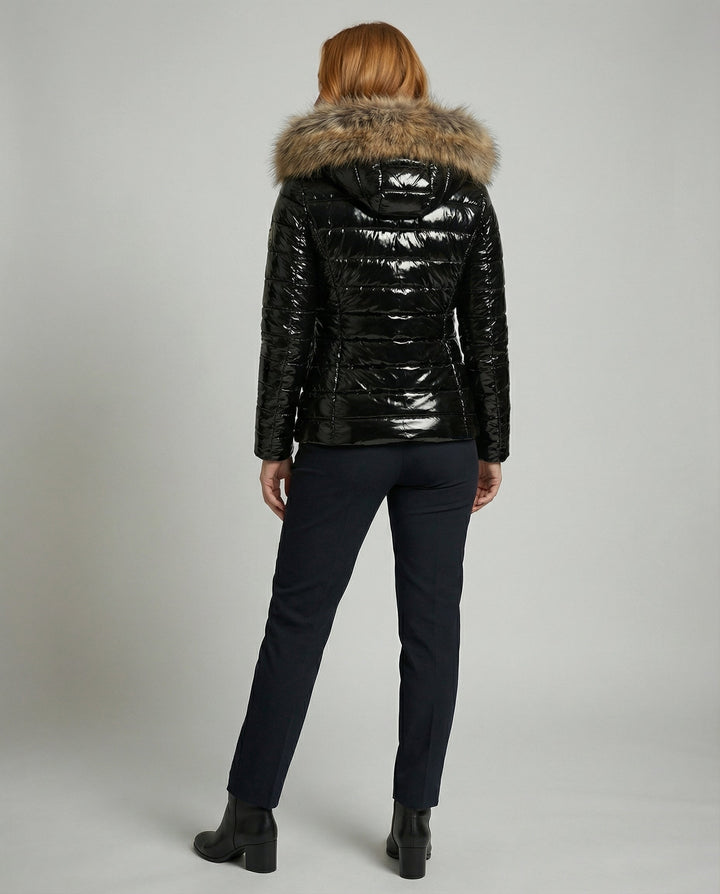 Women's Fur Hooded Puffer Coat