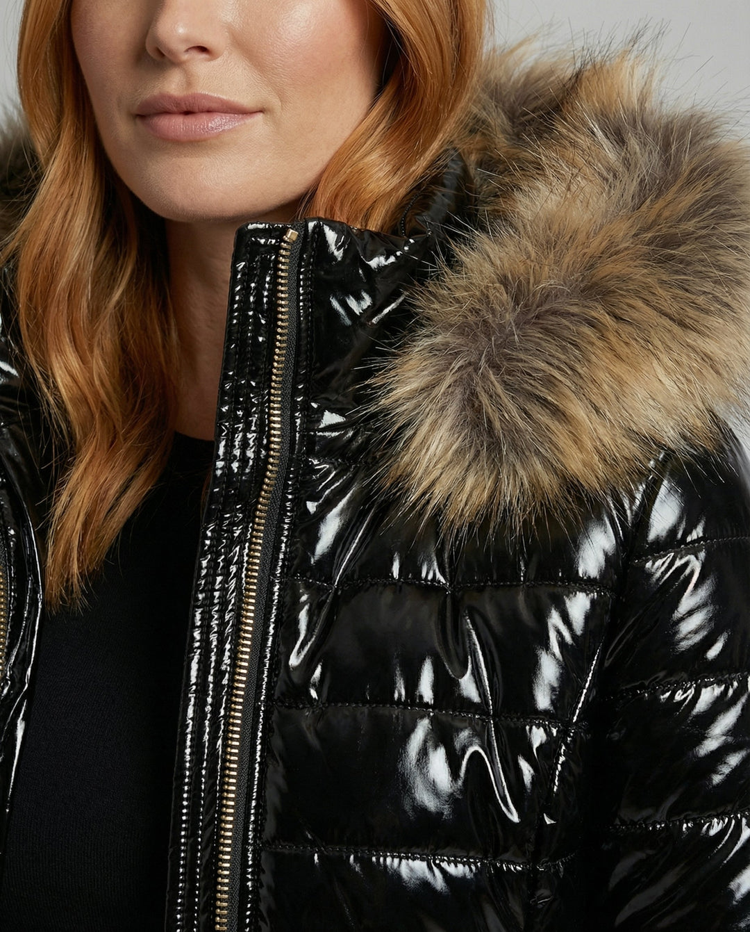 Women's Fur Hooded Puffer Coat