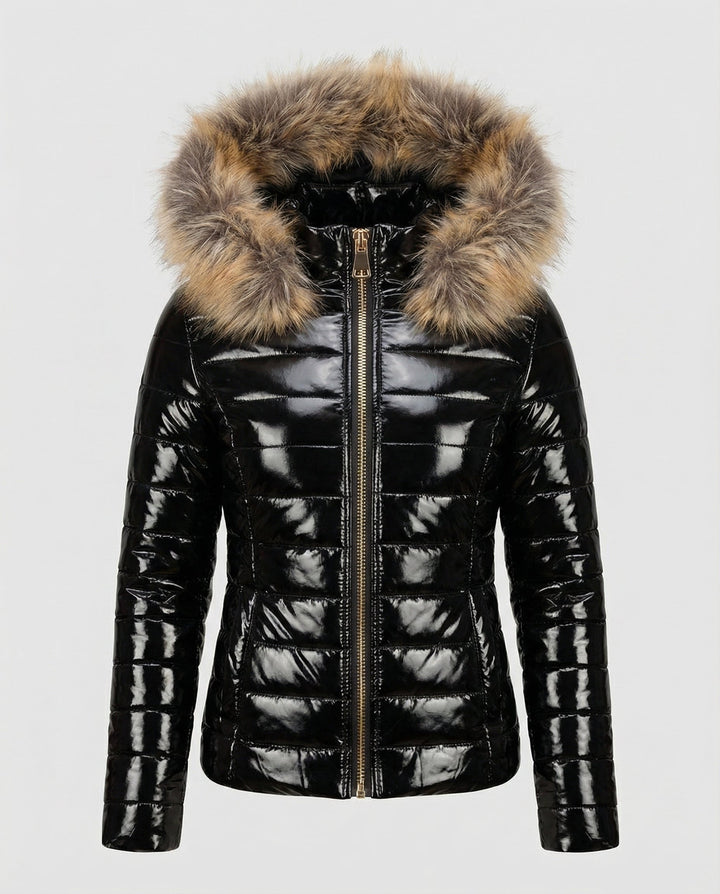 Women's Fur Hooded Puffer Coat