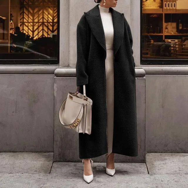 Mune | Women's Long Oversized Casual Coat Warm