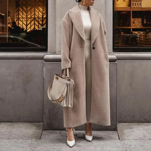 Mune | Women's Long Oversized Casual Coat Warm