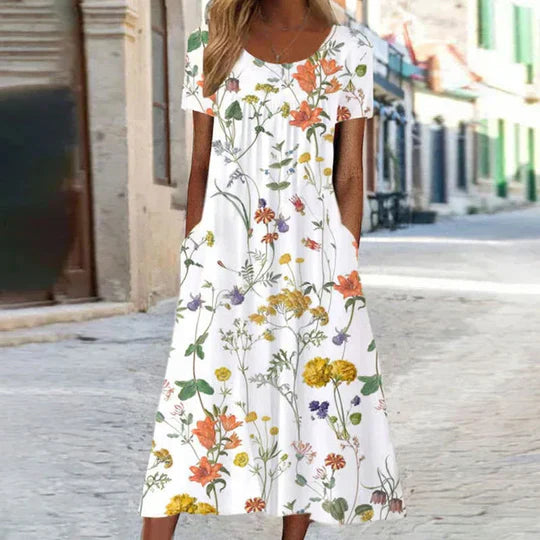 Mune Fashion | Floral Midi Elegant Summer Dresses Women