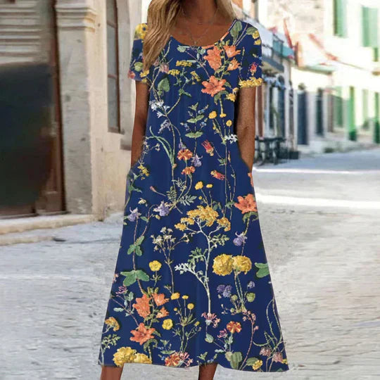 Mune Fashion | Floral Midi Elegant Summer Dresses Women