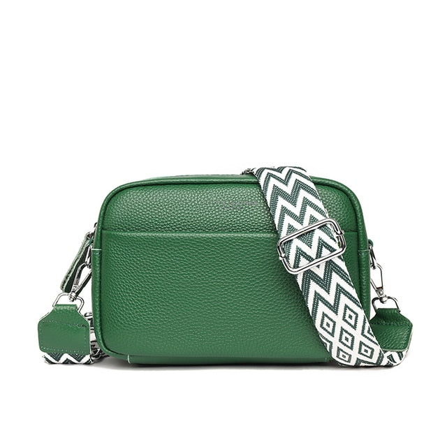 Grün schultertasche aus veganem Leder