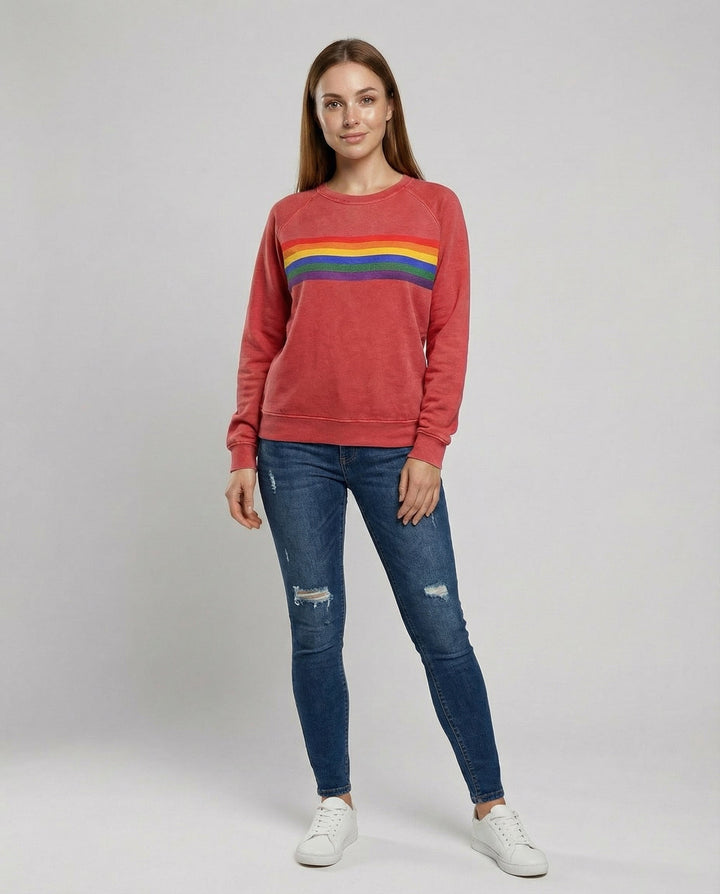 Soft Rainbow Sweater Women