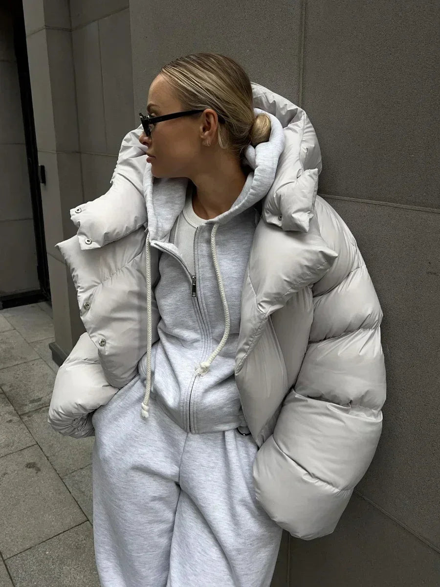 Mune | Women's Winter Puffer Jacket with Hood and Oversized Style
