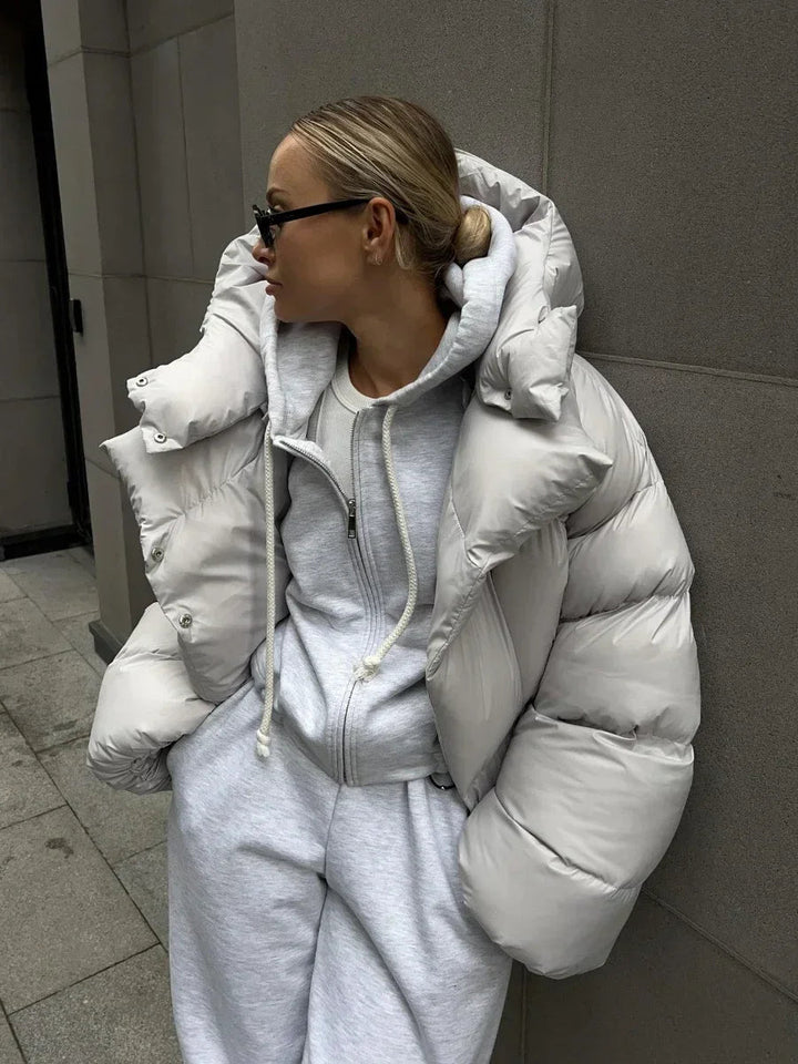 Mune | Women's Winter Puffer Jacket with Hood and Oversized Style