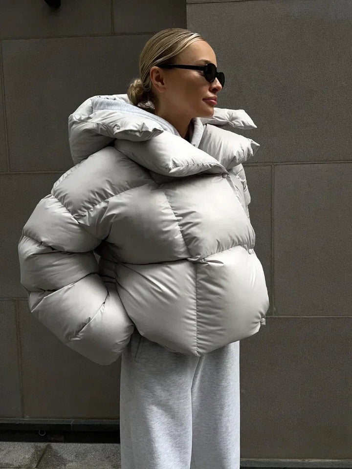 Mune | Women's Winter Puffer Jacket with Hood and Oversized Style