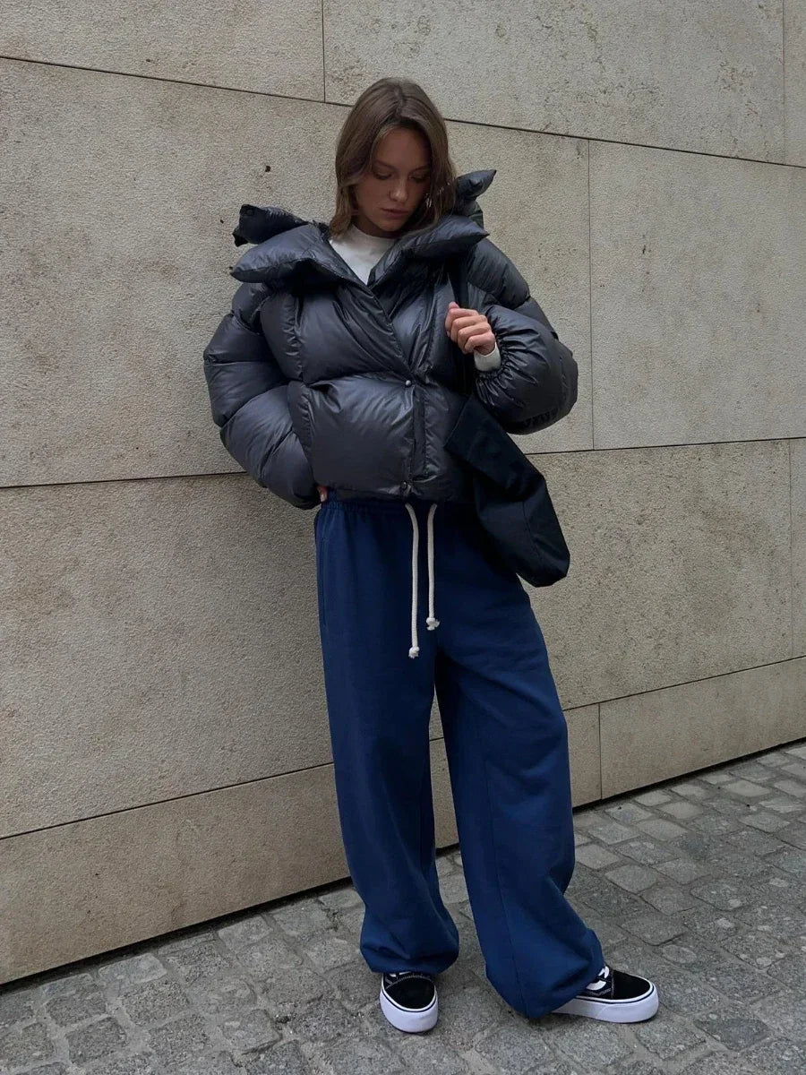 Mune | Women's Winter Puffer Jacket with Hood and Oversized Style