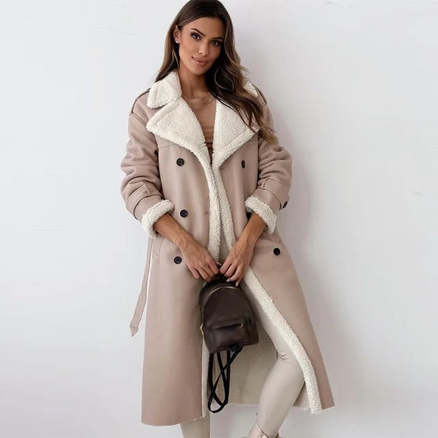 Mune | Sheepskin Jacket Stylish Long Women's Winter Jacket