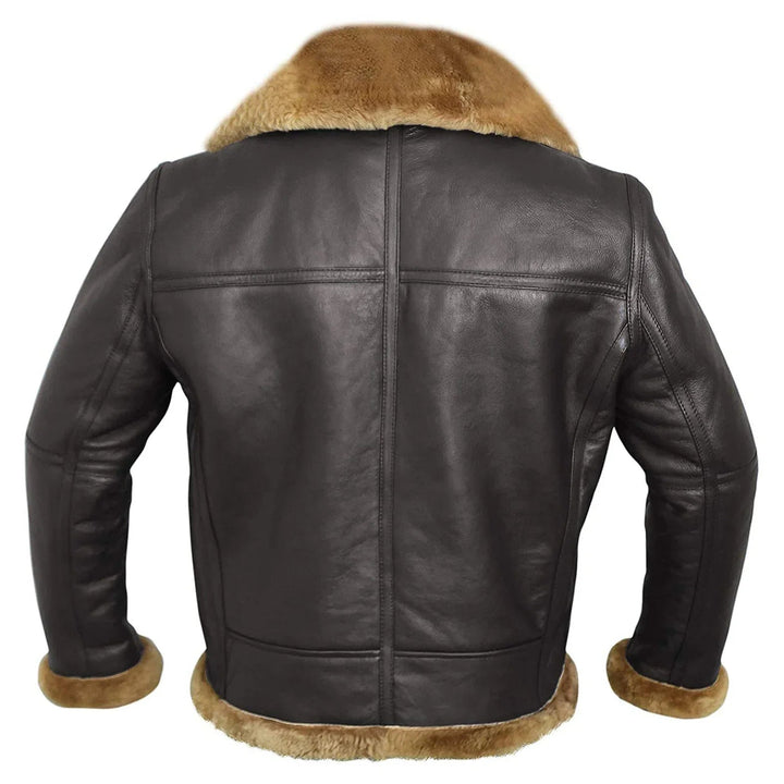 Mune | B3 - Pilot jacket made of reversed lamb for luxury and warmth