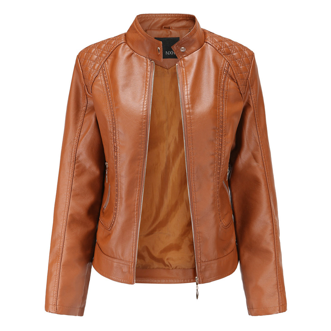 Mune | Stylish leather women's jacket made of genuine leather