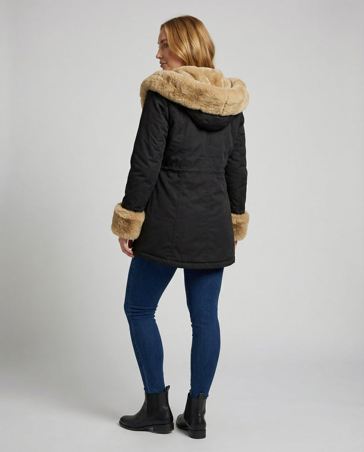 Warm women's winter jacket