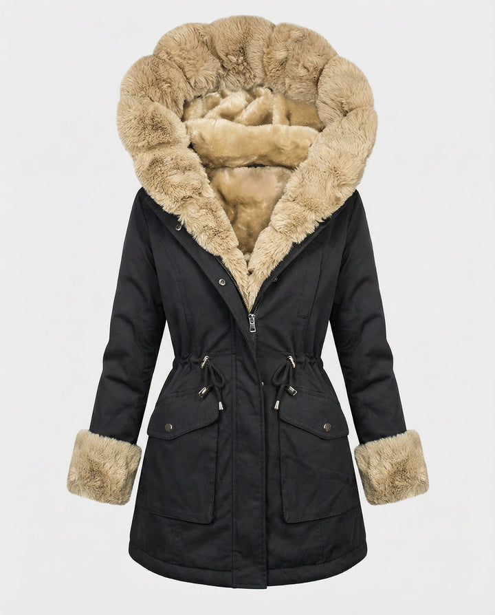 Warm women's winter jacket