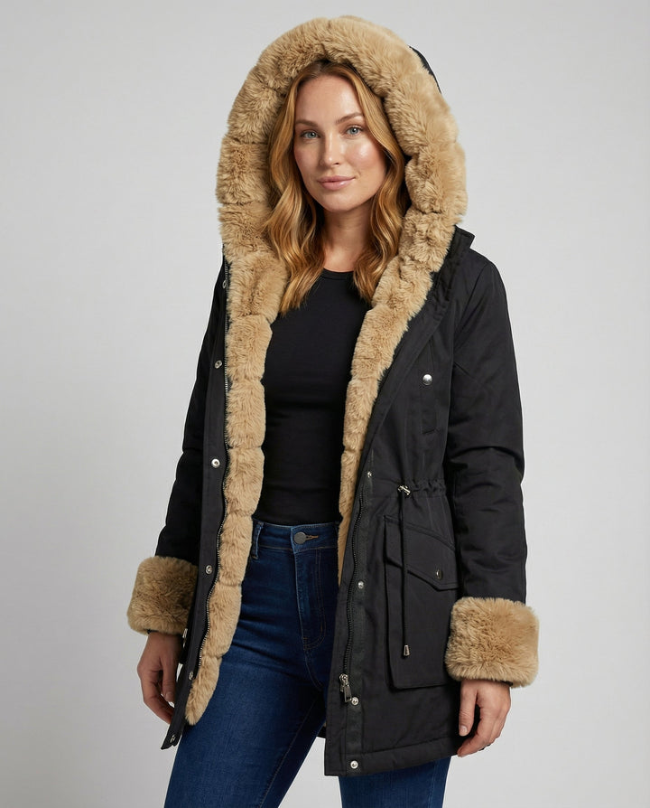 Warm women's winter jacket