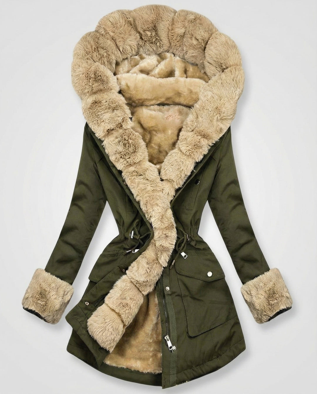 Warm women's winter jacket