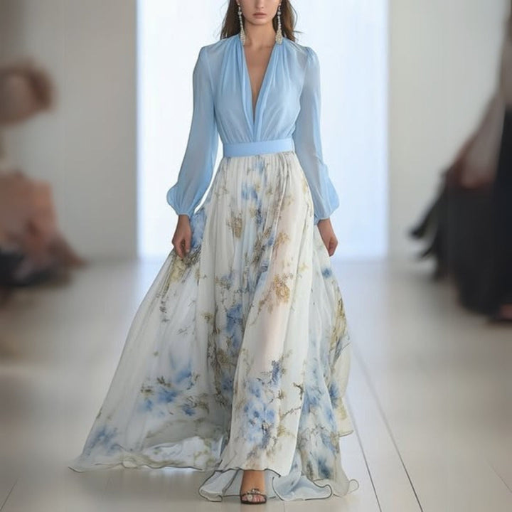 Mune | Elegant Floral Maxi Dress