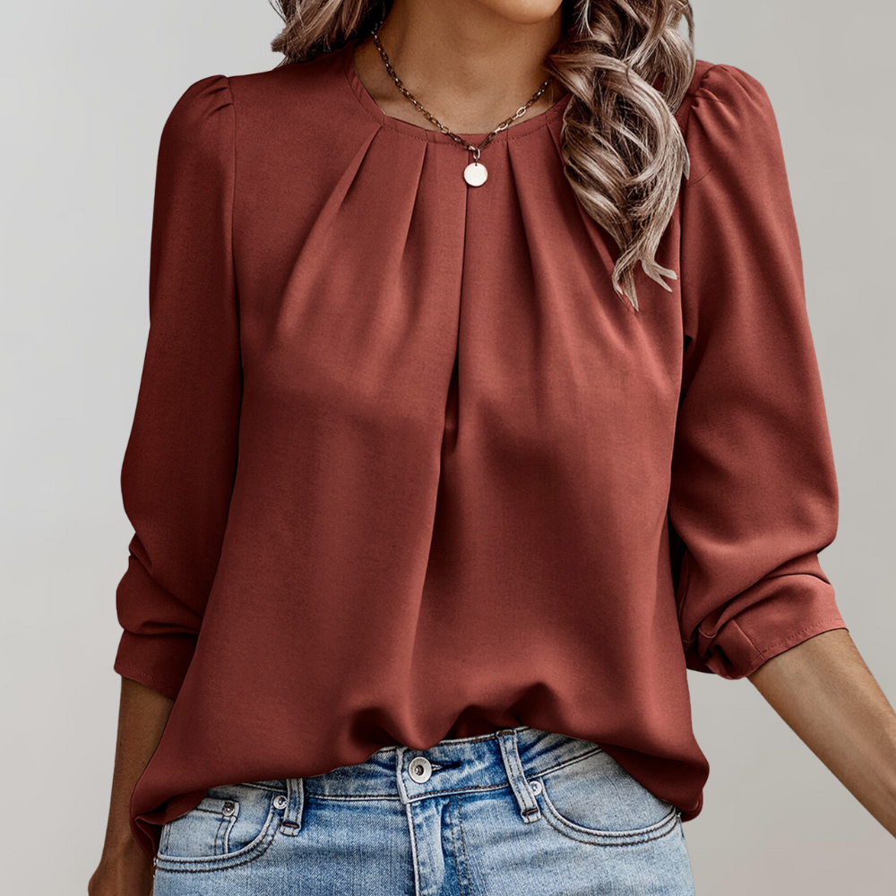 Mune Fashion | Well-groomed satin blouse for women